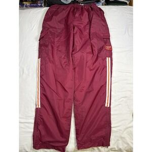 Vintage Virginia Tech Hokies Windbreaker Track Pants Large Maroon